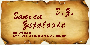 Danica Zujalović vizit kartica